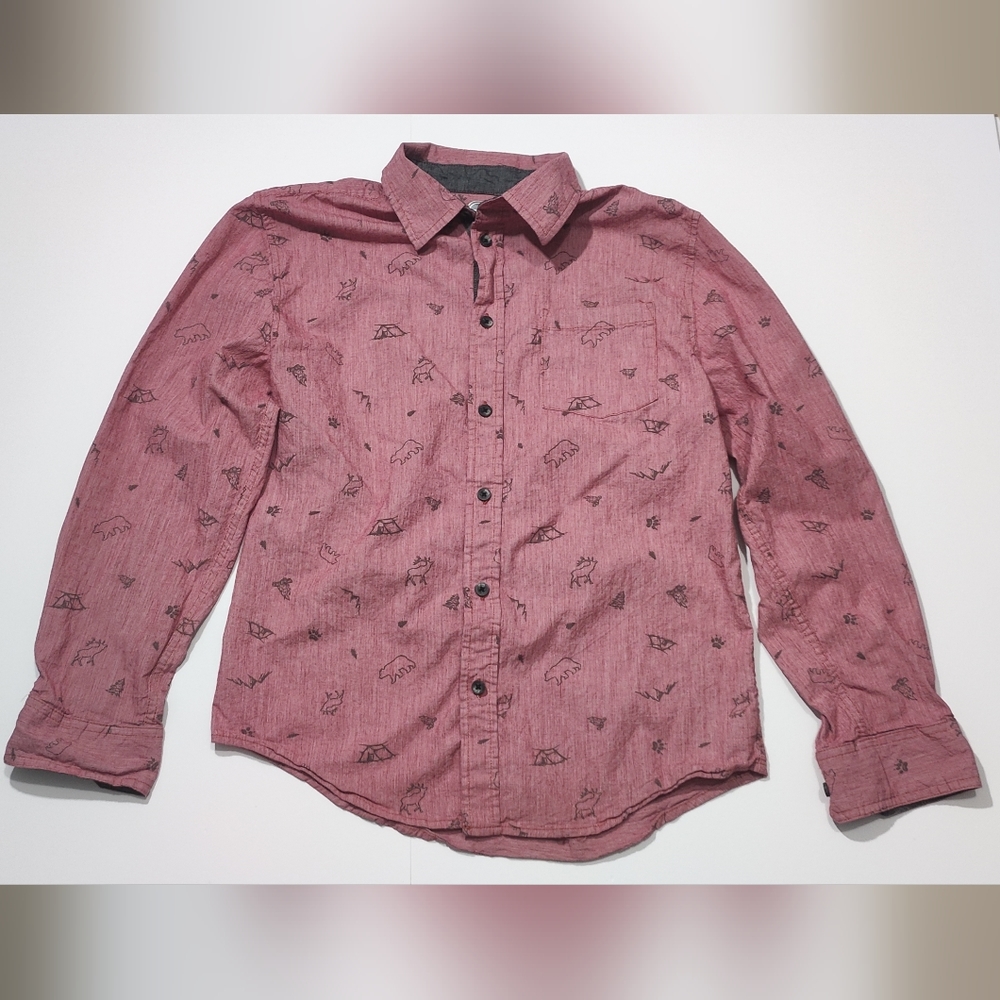 wonder nation long sleeve dress shirt for special occasions boys 14/16